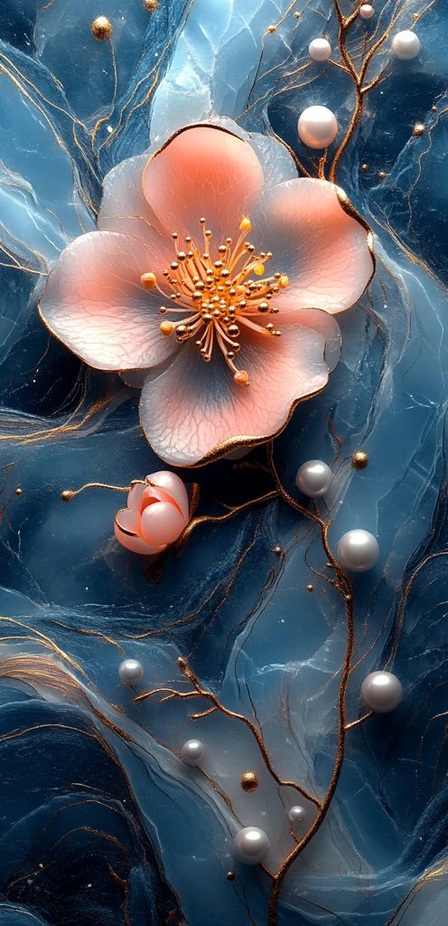 珍珠花纹背景图