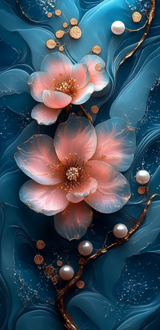 珍珠花纹背景图