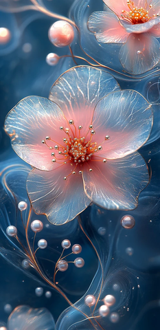 珍珠花纹背景图