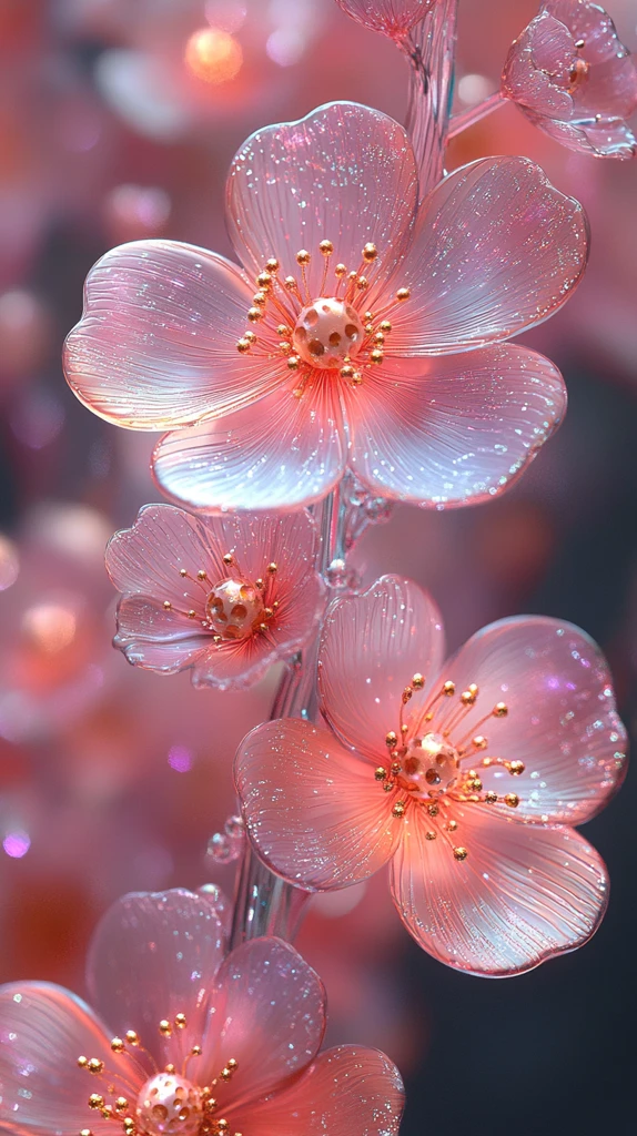 三色花朵粘液设计