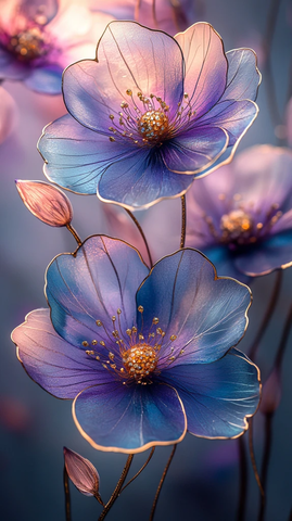 金色花瓣梦幻图案