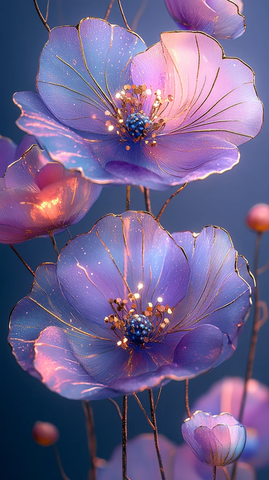 金色花瓣梦幻图案