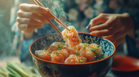 中式复古火锅串串虾仁