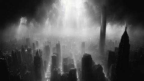 上海外滩城市风光全景