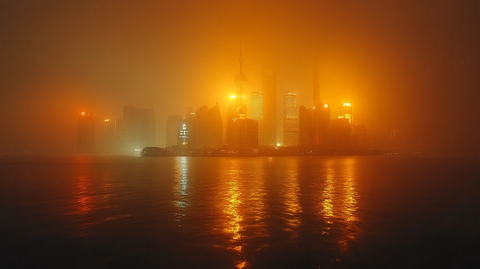 上海外滩城市风光全景