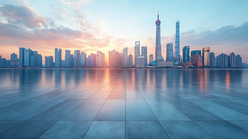 现代化城市建筑鸟瞰全景