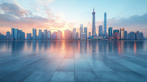 现代化城市建筑鸟瞰全景