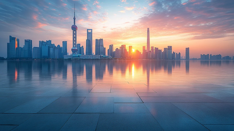 现代化城市建筑鸟瞰全景