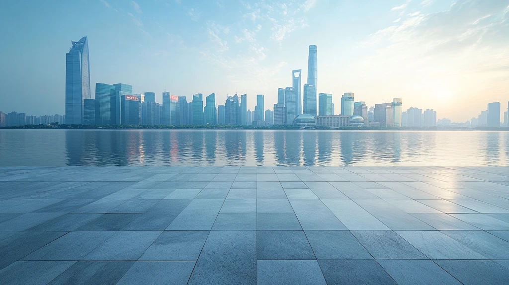 现代化城市建筑鸟瞰全景