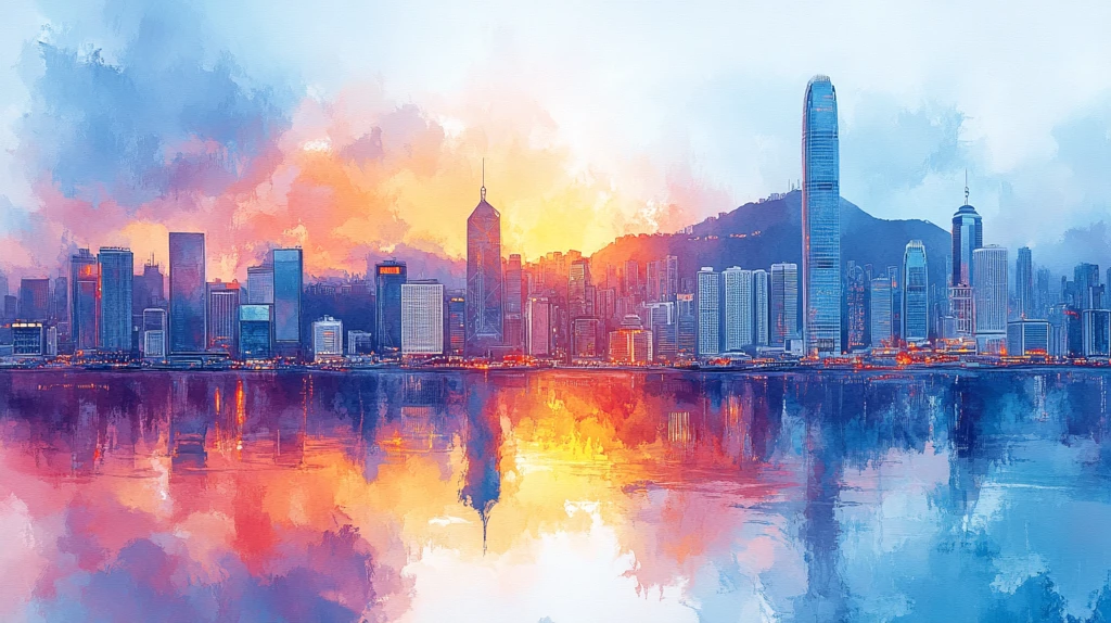 城市中行驶在水面上的观光船