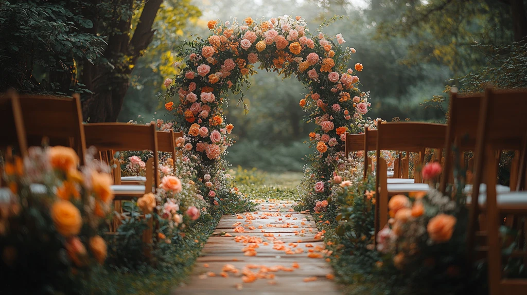 花园婚礼仪式装饰