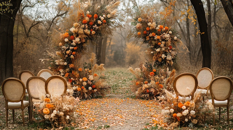 婚礼装饰几何框架干花绿植