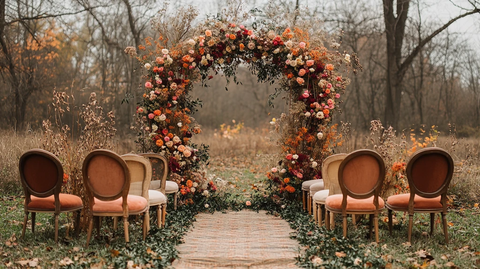 婚礼装饰几何框架干花绿植