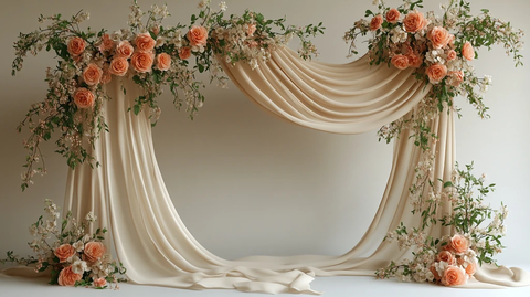 婚礼装饰框架悬挂织物