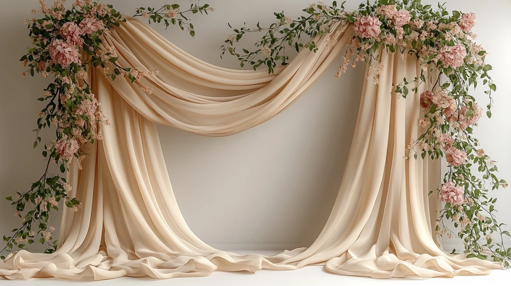 婚礼装饰框架悬挂织物