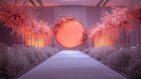 婚礼舞台花艺背景