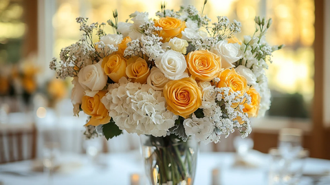 婚礼桌花中心装饰