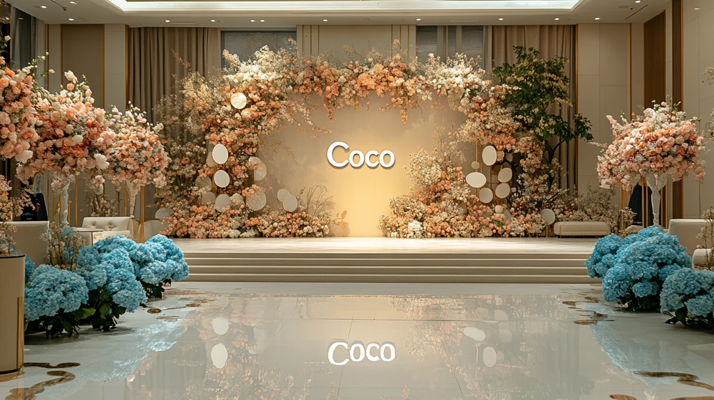 婚礼背景墙装饰