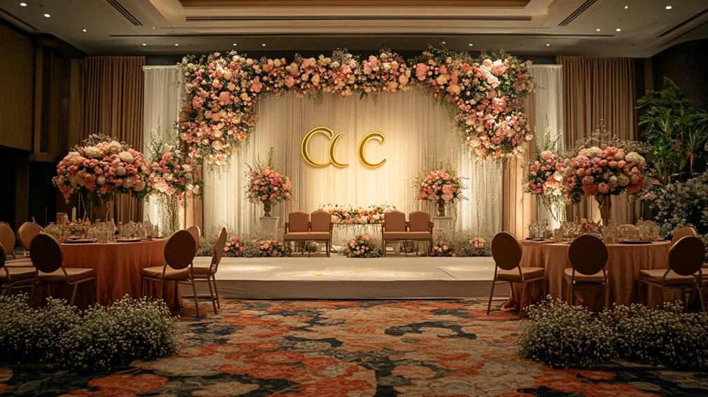 婚礼背景墙装饰