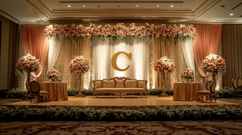 婚礼背景墙装饰