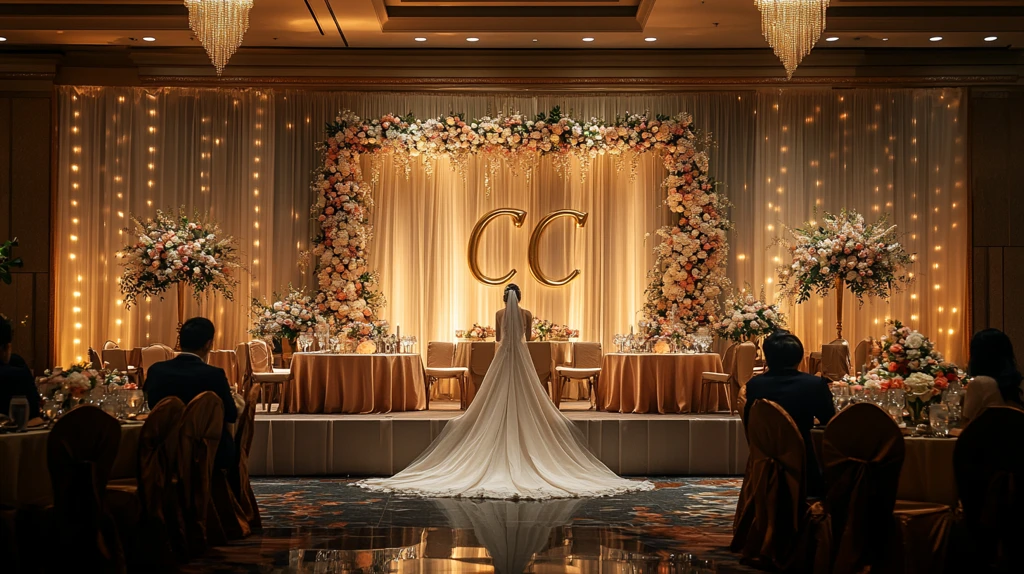 婚礼背景墙装饰