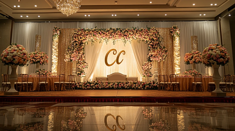 婚礼背景墙装饰