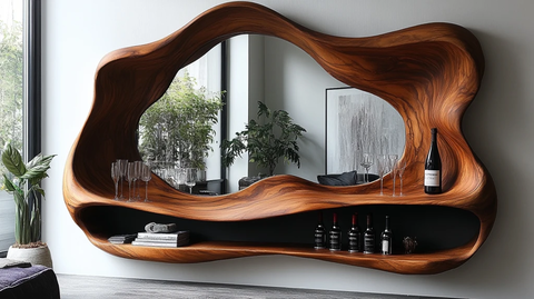 有机形状墙镜设计