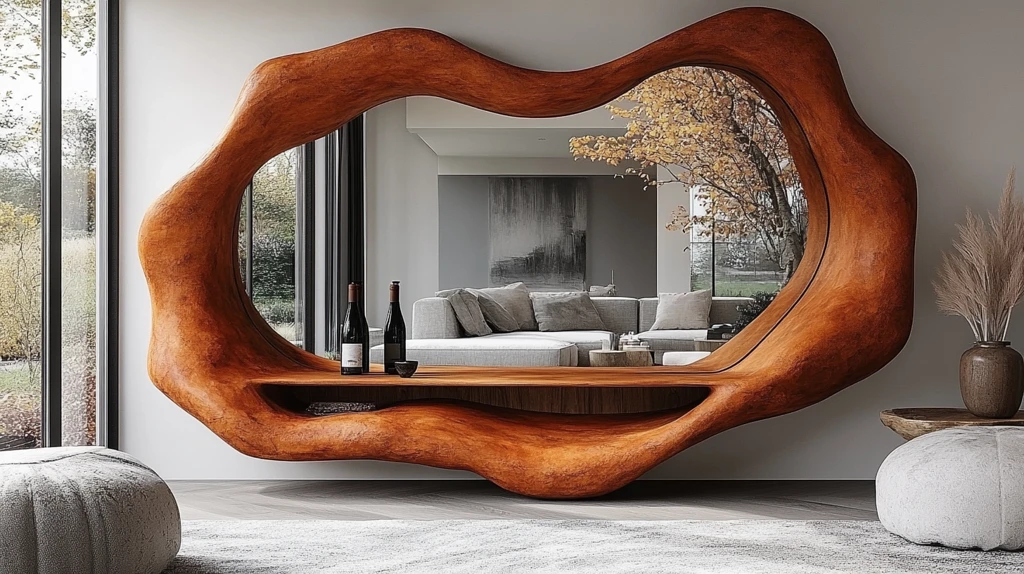 有机形状墙镜设计