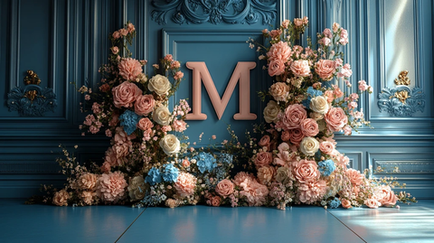 婚礼舞台背景与花艺装饰