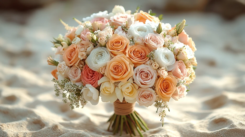 海滩婚礼花束