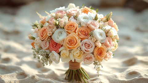 海滩婚礼花束