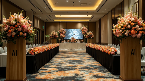 婚礼装饰与AI墙艺术