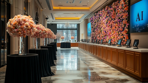 婚礼装饰与AI墙艺术