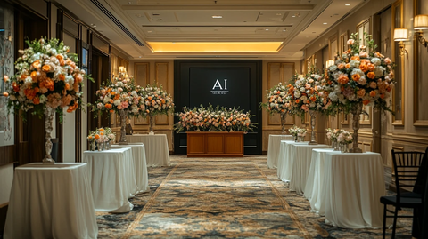 婚礼装饰与AI墙艺术