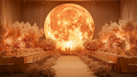 月球主题婚礼舞台装饰