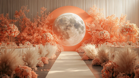 月球主题婚礼舞台装饰