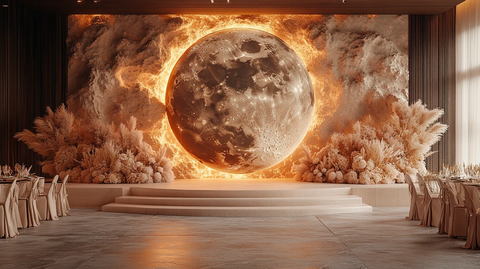 月球主题婚礼舞台装饰