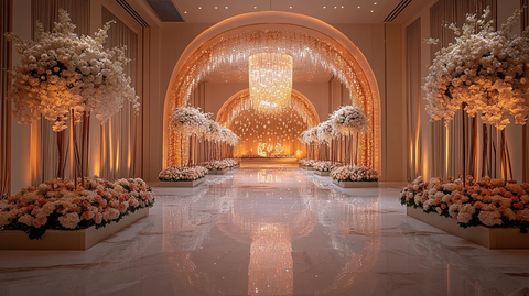 婚礼大厅入口装饰