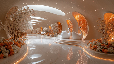 婚礼大厅入口装饰