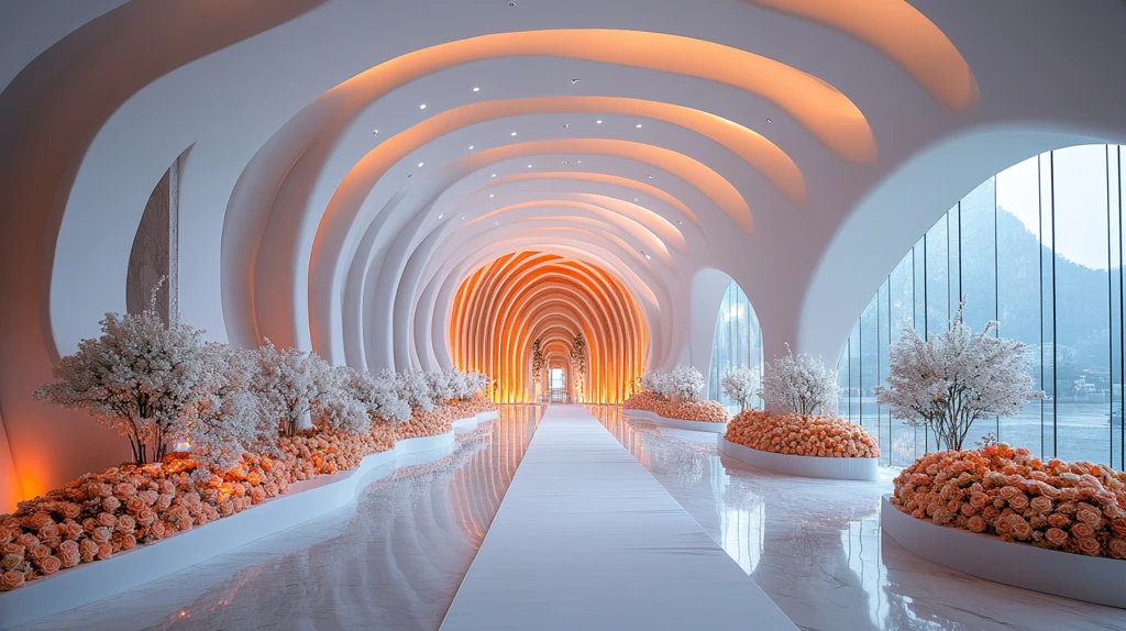 婚礼大厅入口装饰