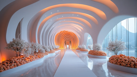 婚礼大厅入口装饰