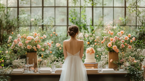 婚礼桌布置与书籍