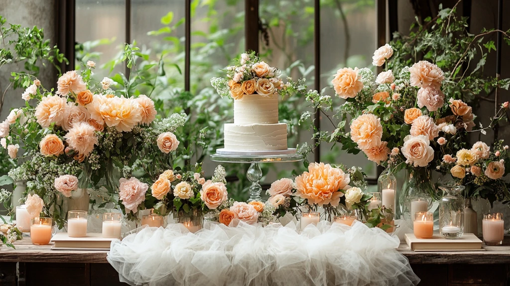 婚礼桌布置与书籍装饰