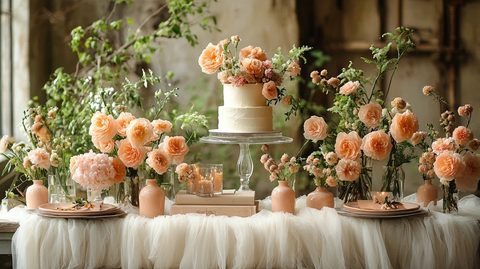 婚礼桌布置与书籍装饰