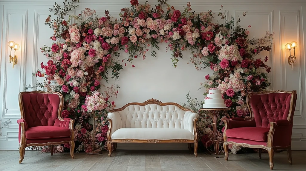 婚礼舞台背景装饰