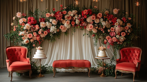 婚礼舞台背景装饰