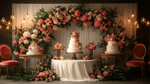 婚礼舞台背景装饰