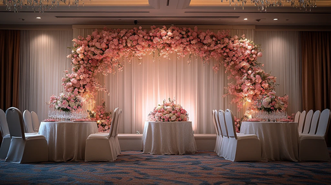 婚礼舞台背景与LED屏幕