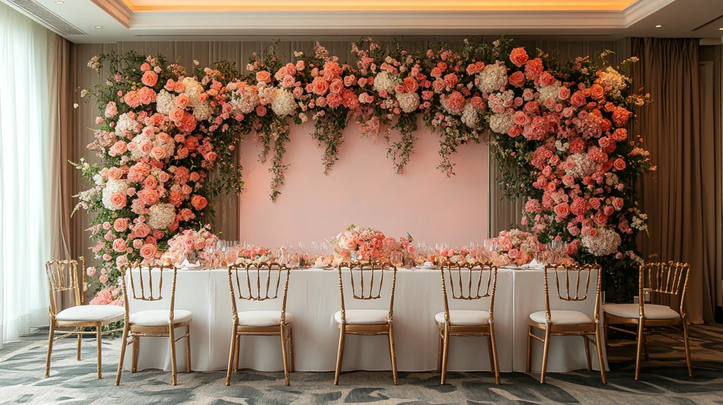 婚礼舞台背景与LED屏幕