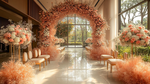 婚礼大厅装饰与自然光